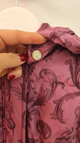 Abrigo Versace Niña Rosa/Morado