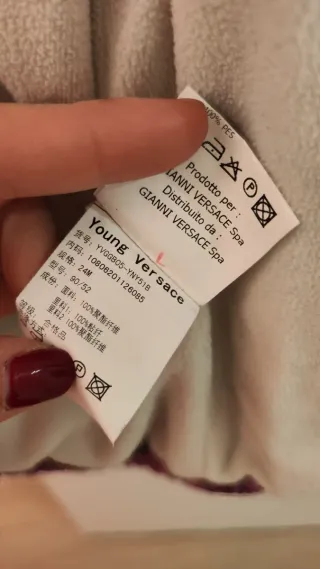 Abrigo Versace Niña Rosa/Morado