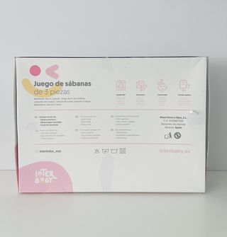 Conjunto lençóis berço (elefante rosa) Interbaby