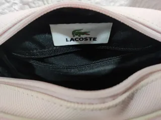 Bolso bandolera rosa Lacoste