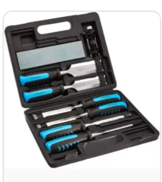 Set de cinceles y piedra de afilar