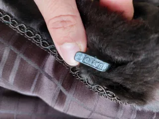 Abrigo de piel marrón