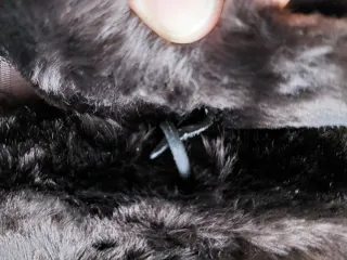 Abrigo de piel marrón