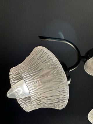 Lámpara colgante de cristal