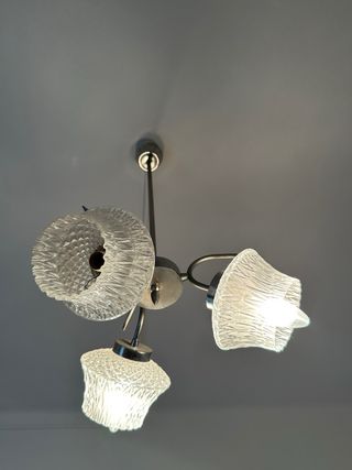 Lámpara colgante de cristal