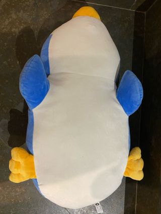 Peluche almohada pingüino azul