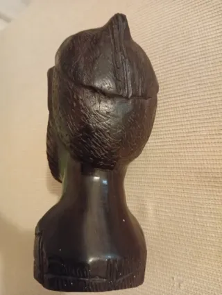 Arte Africano. Cabeza Ébano auténtico