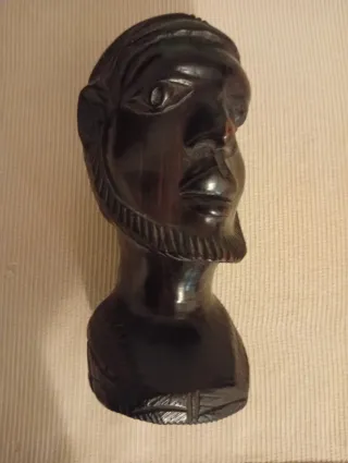 Arte Africano. Cabeza Ébano auténtico