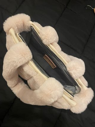 Bolso de borrego beige