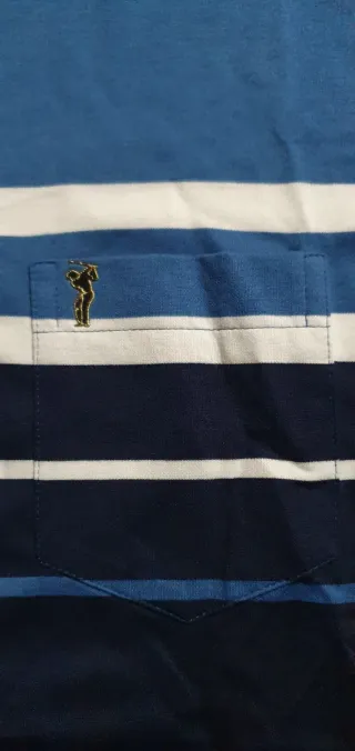 Polo Gold Men XXL Blu/Bianco Premium Collection