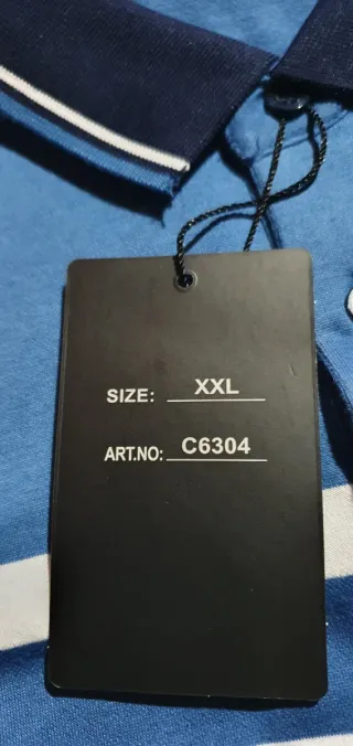 Polo Gold Men XXL Blu/Bianco Premium Collection