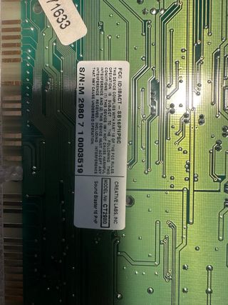 Tarjeta de sonido sound blaster ct2980