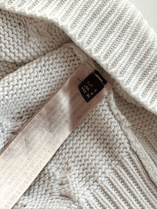 Jersey Massimo Dutti Blanco Talla XS 34 Algodón