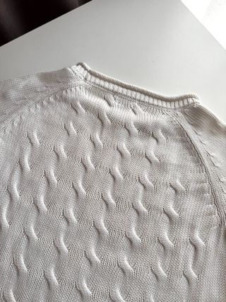 Jersey Massimo Dutti Blanco Talla XS 34 Algodón