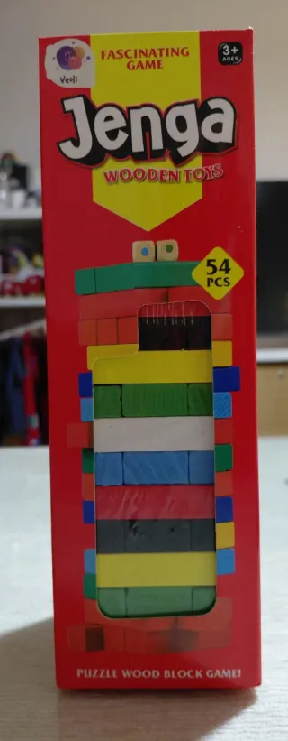 Jenga Juego de Mesa Bloques Madera