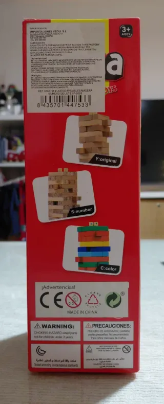 Jenga Juego de Mesa Bloques Madera