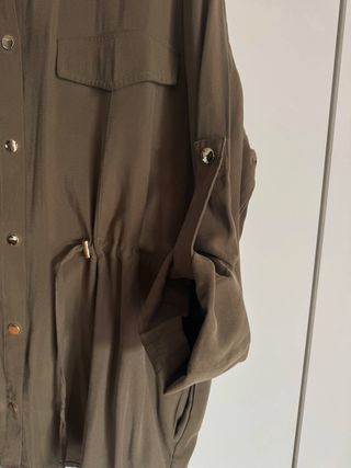 Sobrecamisa Zara Verde Talla L