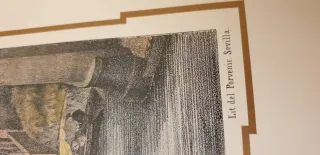 Litografía J.E.G Puente de Hierro Sevilla