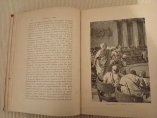Magnífico libro antiguo. HISTORIA DE ROMA.Año 1889