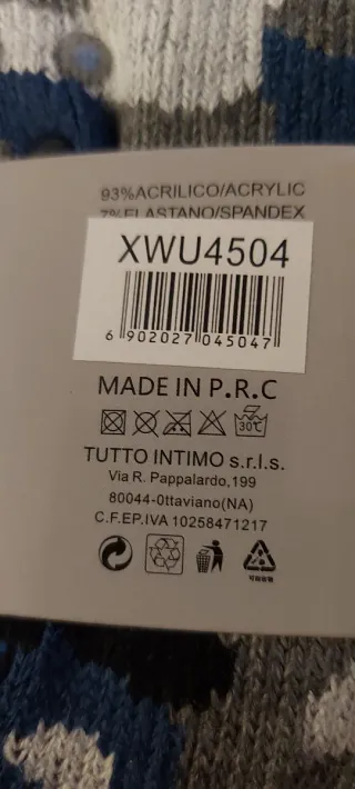 Calzettoni antiscivolo uomo taglia 40-46