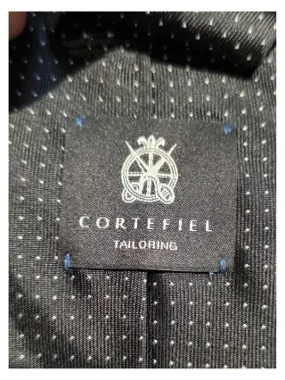 Corbata negra con puntos blancos Cortefiel