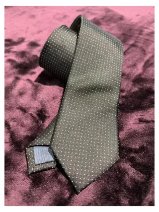 Corbata negra con puntos blancos Cortefiel