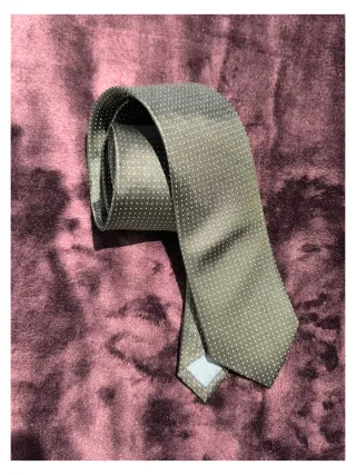 Corbata negra con puntos blancos Cortefiel