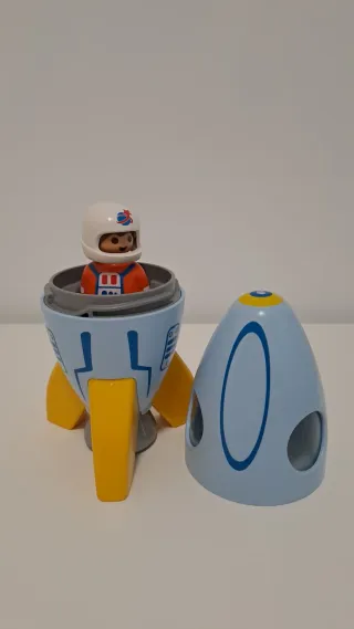 Lote juguetes Playmobil: Camión, Excavadora Cohete