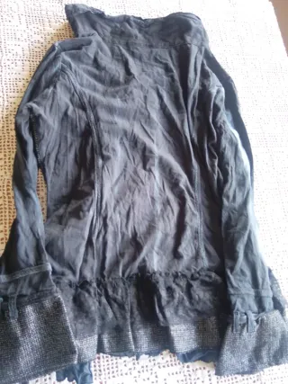 Camisa vintage negra y gris