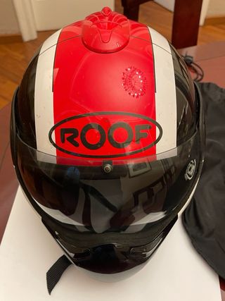 Casco Roof Negro y Rojo talla L
