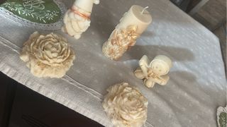 Bouquet fiori in cera di soia artigianale