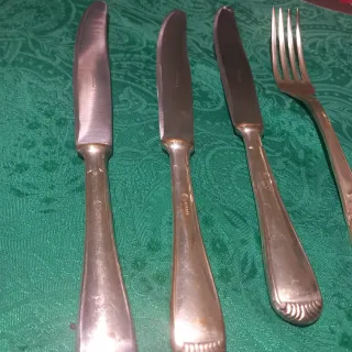 Posate vintage placcate argento 800