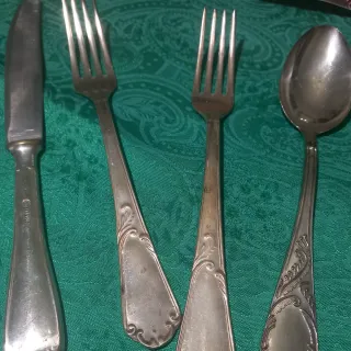 Posate vintage placcate argento 800