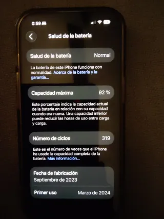 iPhone 15 Blanco, 128GB