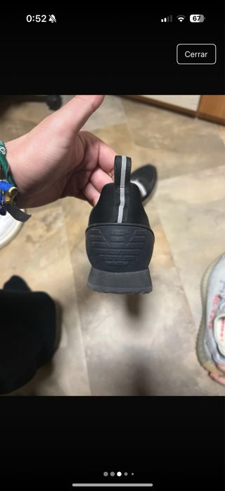 Zapatos Emporio Armani Negros y Blancos