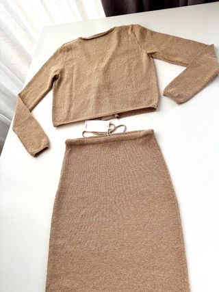 Conjunto Mango Top y Falda XS