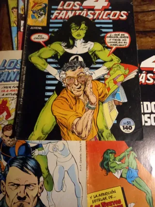 LOTE LOS 4 FANTÁSTICOS FORUM 1984HULKA (51,64,65)