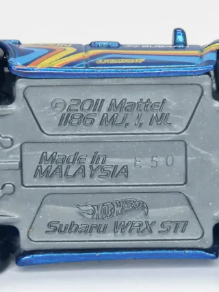 Hot Wheels Subaru WRX STI 1/64 Azul