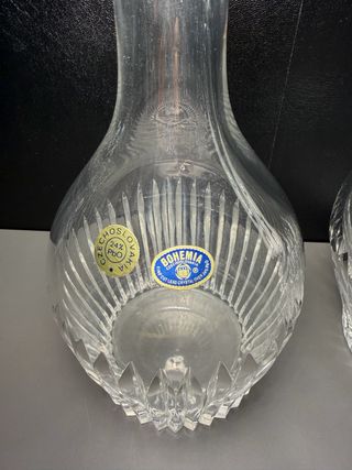 Bottiglia e Brocca Cristallo Bohemia