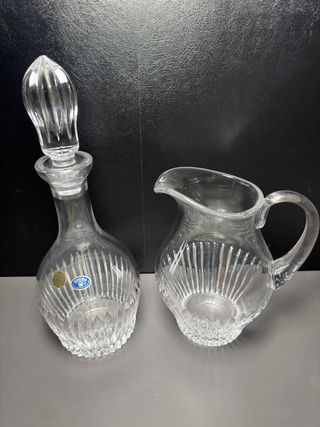 Bottiglia e Brocca Cristallo Bohemia