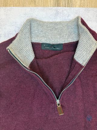 Jersey media cremallera Lana Carolina Herrera XL