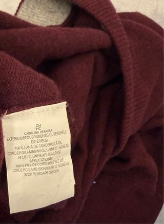 Jersey media cremallera Lana Carolina Herrera XL