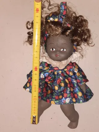 Negrita Porcelana Vestido Flores