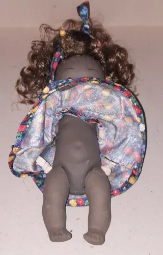 Negrita Porcelana Vestido Flores