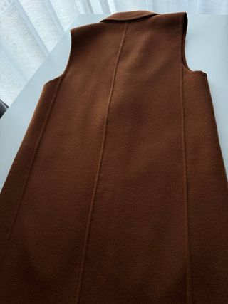 Chaleco Massimo Dutti Lana Marrón Talla XS