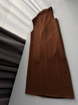 Chaleco Massimo Dutti Lana Marrón Talla XS