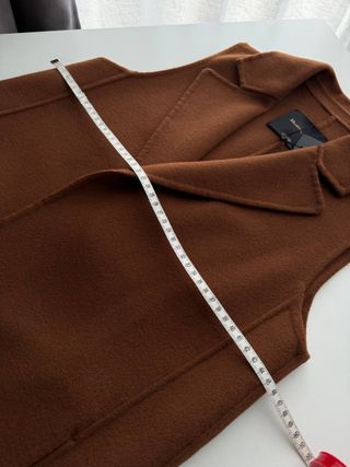 Chaleco Massimo Dutti Lana Marrón Talla XS