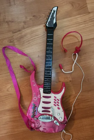 Guitarra Eléctrica Infantil Rosa