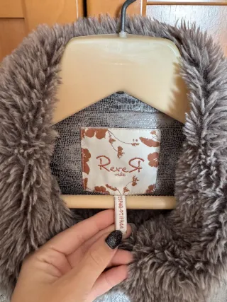 Abrigo borreguito gris