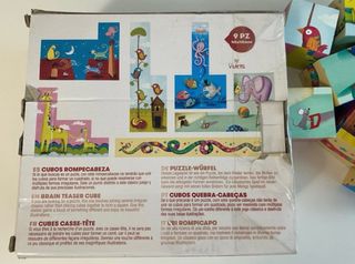 Cubes de Madera Cayro Rompecabezas 9 pzs